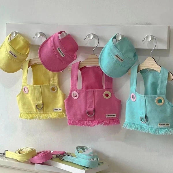 PetHaven.comPet Clothes Candy Color Denim VestPet Clothes Candy Color Denim VestOur Pet Clothes Candy Color Denim Vest is the perfect blend of style and comfort for your furry friend. Made with soft, high-quality denim fabric, this Pet Clothes Cclothes