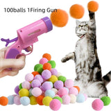 PetHaven.comCat Toy Pompons Gun Mute BallCat Toy Pompons Gun Mute BallCat Toy Pompons Gun Mute Ball is the perfect interactive toy for your feline friend. Designed for endless fun, this Cat Toy Pompons Gun Mute Ball features soft, coloaccessories