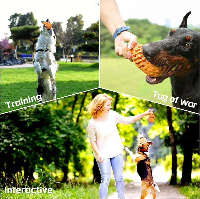 PetHaven.comDogs Pineapple Dog Chew ToysDog Toys For Dogs Pineapple Dog Chew Toys For Aggressive Chewers IndesDog Toys For Aggressive Chewers: Durable dog toys is made of natural rubber, safe and environmentally friendly, will not harm the dog's teeth. We care about dog heal4