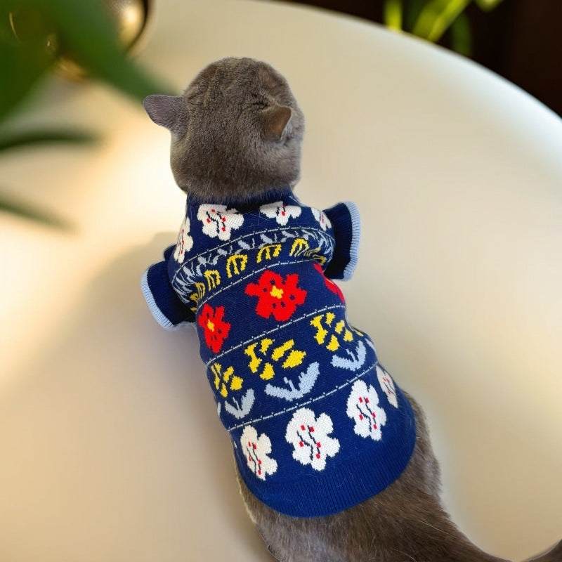 PetHaven.comSmallSmall And Medium-sized Dogs Dog Cat Pet ClothesProduct information:
 
 Color: dark blue
 
 Size: XS,S,M,L,XL,XXL
 
 Applicable gender: general
 
 Material: Wool
 
 Style: Casual
 
 Import or not: no
 
 Category: 0