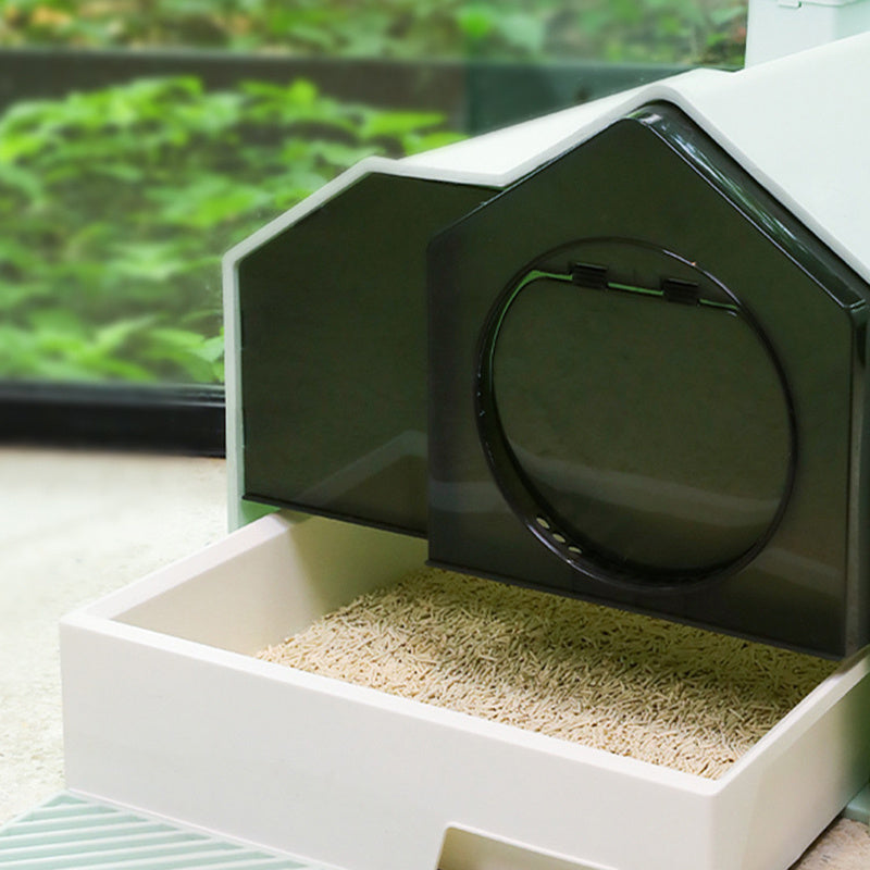 PetHaven.comFully Enclosed Household Anti-splash Drawer Type Odor-proof Cat Litter BoxFully Enclosed Household Anti-splash Drawer Type Odor-proof Cat LitterProduct information:
 


 Type: closed drawer
 
 Applicable objects: pet cats/dogs within 20 catties
 
 Color: Green Coconut Ash Cherry Blossom Powder
 
 SpecificatiLitter box