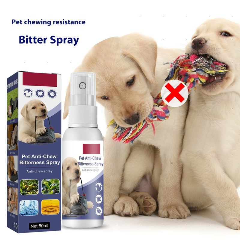 PetHaven.comPet Bitter Anti-bite Spray Dog Scratching Sofa Indoor Long-lasting EvictionPet Bitter Anti-bite Spray Dog Scratching Sofa Indoor Long-lasting EviProduct information:
 
 Specification: 50ml boxed
 
 Category: pet cleaning supplies
 


Packing list: 

Anti-bite spray * 1 box

Product Image:0
