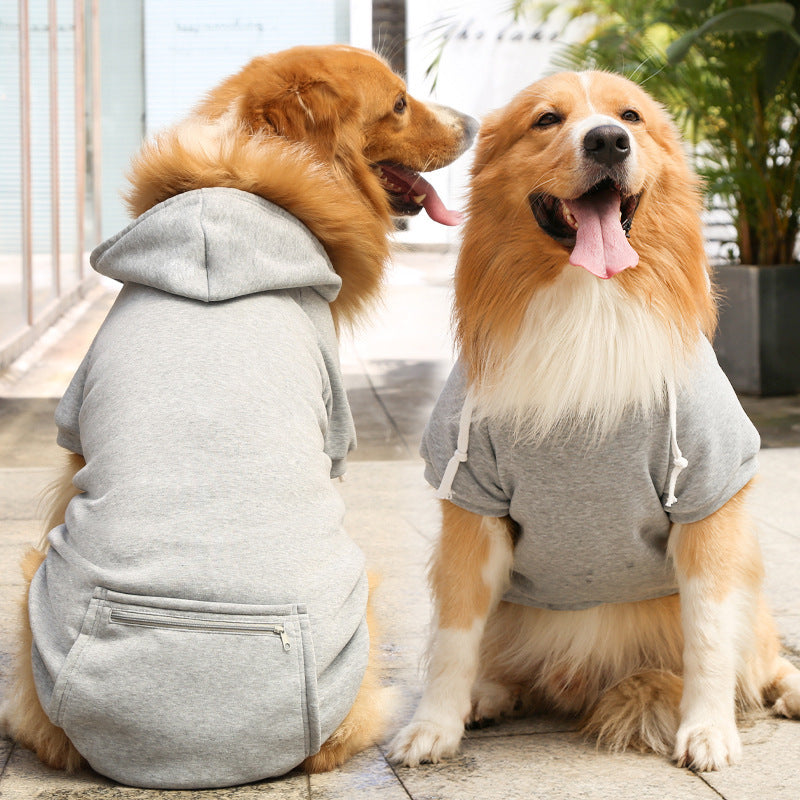 PetHaven.comFashion Pet Dog Simple Zipper Pocket SweaterFashion Pet Dog Simple Zipper Pocket SweaterProduct information:
 


 Material: Polyester
 
 Application: Pet
 
 Color: big dog zipper pocket sweater pure red, big dog zipper pocket sweater ginger yellow, big clothes