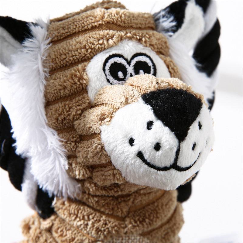 PetHaven.comPlush Interactive ToysPlush Interactive ToysProduct information
 
 Product category: Sounding toys
 
 material: plush
 
 Weight: 80g
 
 Specifications: monkey, lion, elephant
 
 
 
 Features:
 
 Cute and funny0