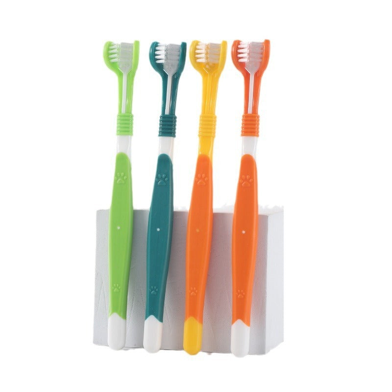PetHaven.comPet Toothbrush Oral Cleaning ProductsPet Toothbrush Oral Cleaning ProductsProduct information:
 
 Color: orange, dark green, yellow, green, black Yellow, Blue Pink
 
 Material: plastic nylon
 
 Applicable object: general
 
 Specification: pet care