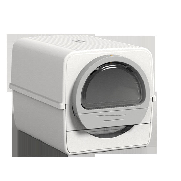 PetHaven.comPet Semi-automatic Cat Litter Basin Deodorization Semi EnclosedPet Semi-automatic Cat Litter Basin Deodorization Semi EnclosedProduct information :
 
 
 Color: black and white
 
 Specification: basic model (including 2 replacement boxes)
 
 Applicable object: cats
 
 Material: PP
 
 
 
 SizLitter box