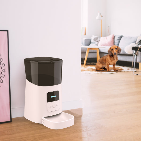 PetHaven.comPet feeder automaticPet feeder automaticmaterial: plastic
 
 Intimate separation design, convenient and quick to disassemble and disassemble, the whole machine only has 4 pieces after disassembly, after di0
