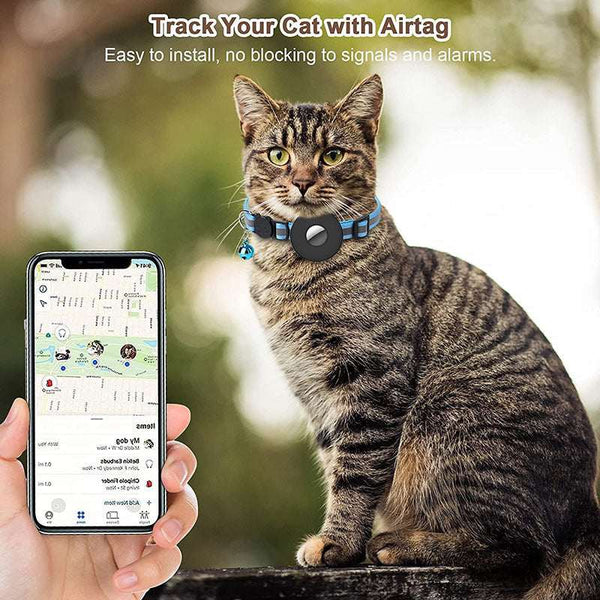 PetHaven.comAirtag Pet CollarAirtag Pet Collar With Bell Reflective Adjustable Anti-lost Cat Dog CoOverview:
 
 It is specially designed for Apple Airtag GPS tracker, suitable for small animals like cats and dogs.
 
 The airtag collar comes with an airtag case thaaccessories