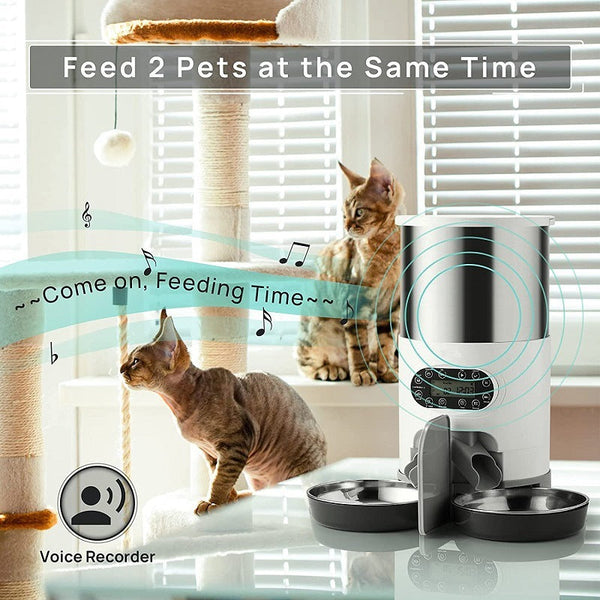 PetHaven.comAutomatic chqiue pet feederAutomatic chqiue pet feederProduct information:
 


 Material: Complete set of automatic feeding utensils
 
 Specifications: 3L Stainless Steel Feeder-Button, 4.5L Stainless Steel Feeder-Butto0