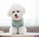 PetHaven.comDog clothesCat,Dog Sweatermaterial: Wool
 
 Product category: Sweater
 
 Applicable gender: universal
 
 Color: yellow cat, green lion, pink rabbit, red puppy, blue panda, yellow lion, gray p0