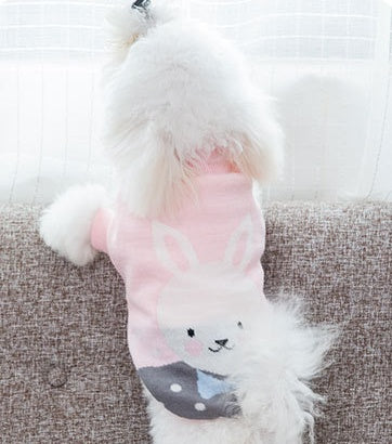 PetHaven.comDog clothesCat,Dog Sweatermaterial: Wool
 
 Product category: Sweater
 
 Applicable gender: universal
 
 Color: yellow cat, green lion, pink rabbit, red puppy, blue panda, yellow lion, gray p0