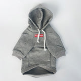 PetHaven.comPet Cotton Dog Clothes Hooded SweaterPet Cotton Dog Clothes Hooded SweaterProduct information:
 


 Material: Cotton
 
 Product category: two-legged clothes
 
 Style: leisure
 
 Color: black, white, gray, pink, red
 
 


 Size Information:clothes