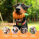 PetHaven.comDogs Pineapple Dog Chew ToysDog Toys For Dogs Pineapple Dog Chew Toys For Aggressive Chewers IndesDog Toys For Aggressive Chewers: Durable dog toys is made of natural rubber, safe and environmentally friendly, will not harm the dog's teeth. We care about dog heal4