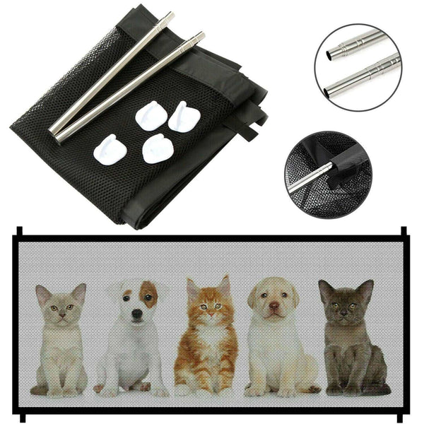 PetHaven.comPets Dog Cat Baby Safety Gate Mesh FencePets Dog Cat Baby Safety Gate Mesh Fence Magic Portable Guard Net StaiThe Pets Dog Cat Baby Safety Gate Mesh Fence is the perfect solution for keeping your furry friends and little ones safe and secure. Designed with durability and conaccessories
