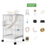 PetHaven.comFeeder Toy Grass Nest Breeding BoxParrot Xuanfeng Bird Cage With Feeder Toy Grass Nest Breeding BoxThe Feeder Toy Grass Nest Breeding Box is the perfect combination of a feeder and a breeding nest for your pets. Designed with durable, eco-friendly materials, this accessories