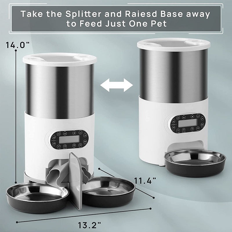 PetHaven.comAutomatic chqiue pet feederAutomatic chqiue pet feederProduct information:
 


 Material: Complete set of automatic feeding utensils
 
 Specifications: 3L Stainless Steel Feeder-Button, 4.5L Stainless Steel Feeder-Butto0