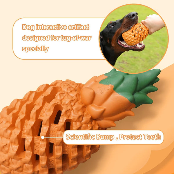 PetHaven.comDogs Pineapple Dog Chew ToysDog Toys For Dogs Pineapple Dog Chew Toys For Aggressive Chewers IndesDog Toys For Aggressive Chewers: Durable dog toys is made of natural rubber, safe and environmentally friendly, will not harm the dog's teeth. We care about dog heal4