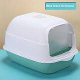 PetHaven.comLitter Box Fully Enclosed Cat ToiletLitter Box Fully Enclosed Cat ToiletProduct information:


 Size: 50 * 35 * 33cm
 
 Color: Sakura Pink, Sapphire Blue Deep Sky Grey
 
 Material: PP material
 
 

Packing list: 

Cat litter box x 1pc 

Litter box
