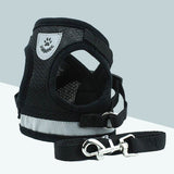 PetHaven.comPet Leash Breathable Mesh Chest BackPet Leash Breathable Mesh Chest BackOverview:
 
 Hook and loop closure, easy to put on and take off
 
 Breathable mesh material. Soft and comfortable, make your pet comfortable to wear
 
 Reflective bepet handling