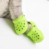 PetHaven.comFashion Personality Summer Dog ShoesFashion Personality Summer Dog ShoesProduct information:
 
 Color: blue, green, yellow, pink
 
 Size: suitable for adult cats and puppies
 
 Function: Decoration
 
 Material: EVA
 
 Applicable object: shoes