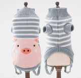 PetHaven.comDog clothesCat,Dog Sweatermaterial: Wool
 
 Product category: Sweater
 
 Applicable gender: universal
 
 Color: yellow cat, green lion, pink rabbit, red puppy, blue panda, yellow lion, gray p0