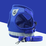 PetHaven.comPet Leash Breathable Mesh Chest BackPet Leash Breathable Mesh Chest BackOverview:
 
 Hook and loop closure, easy to put on and take off
 
 Breathable mesh material. Soft and comfortable, make your pet comfortable to wear
 
 Reflective bepet handling