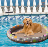 PetHaven.comDog Swimming Pool Inflatable Hammock Pets Pool Floating Bed Spring Summer Swimming RingDog Swimming Pool Inflatable Hammock Pets Pool Floating Bed Spring SumFeatures:
 


 1、Ideal for dogs: This puppy pool floats for dogs and other pets to move in the water and can support weights up to 40kg.
 
 2、Safety design: the inne0