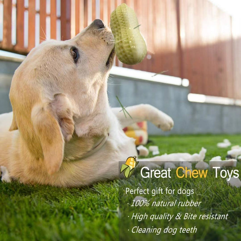 PetHaven.comSmall Middle Dogs Bite Resistant Puppy Cat Dogs Toys Pets Rubber Peanut Clean Tooth Chew ToyFunny Pet Dog Squeaky Toys For Small Middle Dogs Bite Resistant Puppy 【DOG CHEW TOYS FOR AGGRESSIVE CHEWRES】: Dog peanut-shaped dog squeaky toys are perfect for meeting your dog’s instinctual chewing needs and satisfying their boredom.5