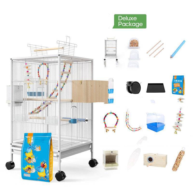 PetHaven.comFeeder Toy Grass Nest Breeding BoxParrot Xuanfeng Bird Cage With Feeder Toy Grass Nest Breeding BoxThe Feeder Toy Grass Nest Breeding Box is the perfect combination of a feeder and a breeding nest for your pets. Designed with durable, eco-friendly materials, this accessories