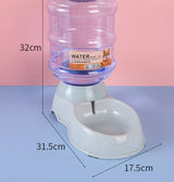 PetHaven.comPet Water Feeder Cat Automatic Pet FeederPet Water Feeder Cat Automatic Pet FeederProduct information:
 
 Color: 3.8 liters feeder, 3.8 liters feeder
 
 Specifications: pink, blue, green, gray
 
 Material: Plastic
 
 Applicable object: Cat
 
 Cate0