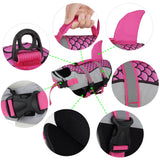 PetHaven.comSwim Pet Dog Life Jacket Vest Clothes Life Vest Collar Harness Pets Swimming Summer Swimwear Scales Shark Pet ProductsSwim Pet Dog Life Jacket Vest Clothes Life Vest Collar Harness Pets SwOverview:

PET LIFEJACKET WITH HIGH BUOYANCY - The life jacket is made of ripstop Oxford cloth. The body of the pet life vest is filled with EPE and the belly is madclothes