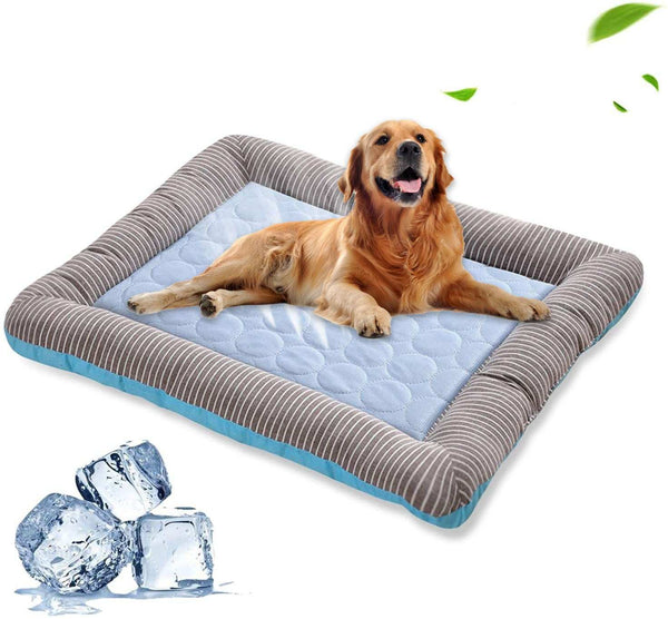 PetHaven.comCool Mat Blanket Ice Silk for PetsCool Mat Blanket Ice Silk for PetsOverview：Keep your furry friends comfortable during hot summer days with the Cool Mat Blanket Ice Silk for Pets. Made with breathable ice silk fabric, this mat ensurDog/Cat house