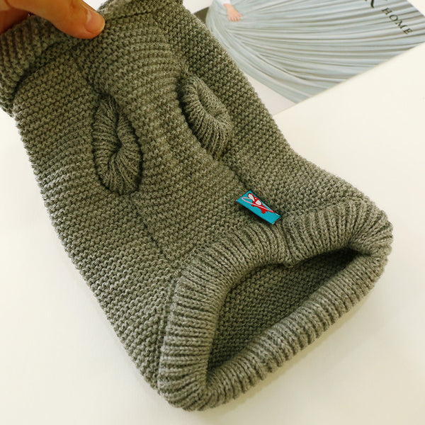 PetHaven.comwinter warm sweaterPet autumn and winter warm sweaterProduct category: pet sweater
 
 Material: Acrylic
 
 Applicable gender: general
 
 The sweater has greater elasticity; the stretchable range is 5-10cm;0
