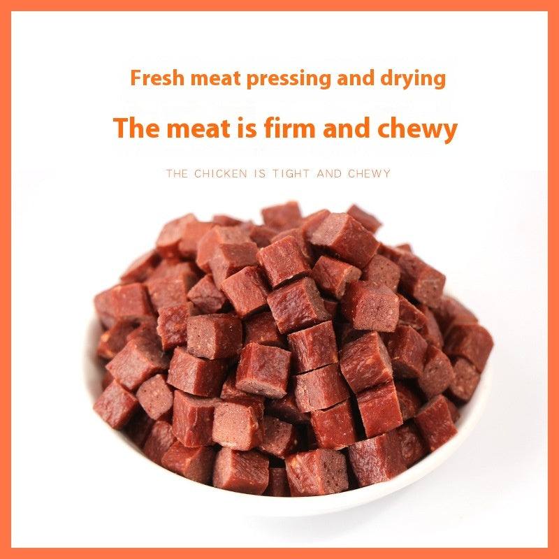 PetHaven.comDog Snacks Dried Beef Cubes Dog Snacks Dried Beef Cubes – High-Quality, Natural Treats for DogsTreat your furry friend to the best with our Dog Snacks Dried Beef Cubes! These high-quality, protein-packed treats are made from 100% natural, ensuring your dog getfood/treats