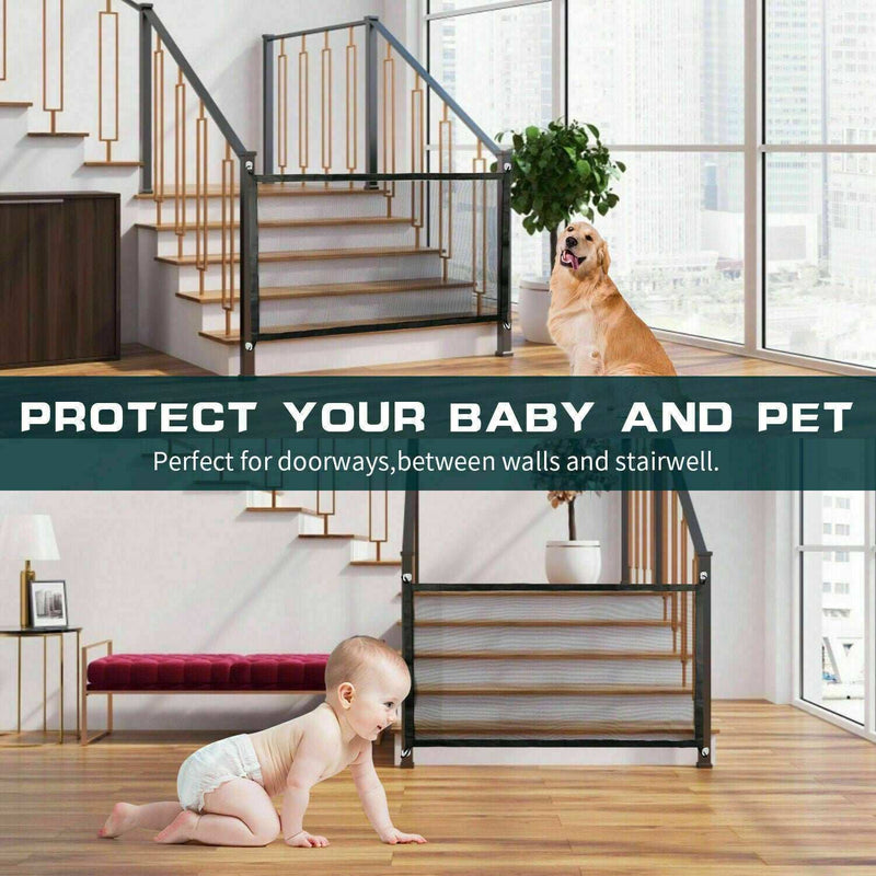 PetHaven.comPets Dog Cat Baby Safety Gate Mesh FencePets Dog Cat Baby Safety Gate Mesh Fence Magic Portable Guard Net StaiThe Pets Dog Cat Baby Safety Gate Mesh Fence is the perfect solution for keeping your furry friends and little ones safe and secure. Designed with durability and conaccessories