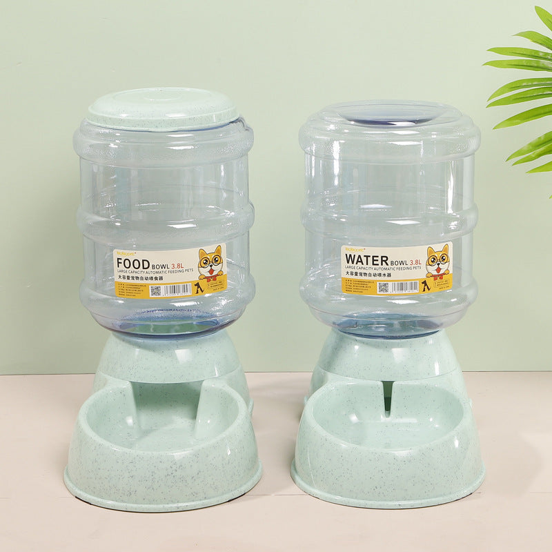 PetHaven.comPet Water Feeder Cat Automatic Pet FeederPet Water Feeder Cat Automatic Pet FeederProduct information:
 
 Color: 3.8 liters feeder, 3.8 liters feeder
 
 Specifications: pink, blue, green, gray
 
 Material: Plastic
 
 Applicable object: Cat
 
 Cate0