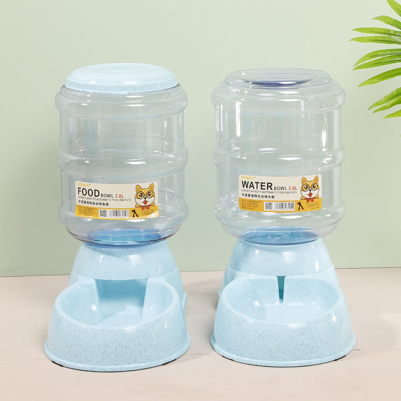 PetHaven.comPet Water Feeder Cat Automatic Pet FeederPet Water Feeder Cat Automatic Pet FeederProduct information:
 
 Color: 3.8 liters feeder, 3.8 liters feeder
 
 Specifications: pink, blue, green, gray
 
 Material: Plastic
 
 Applicable object: Cat
 
 Cate0