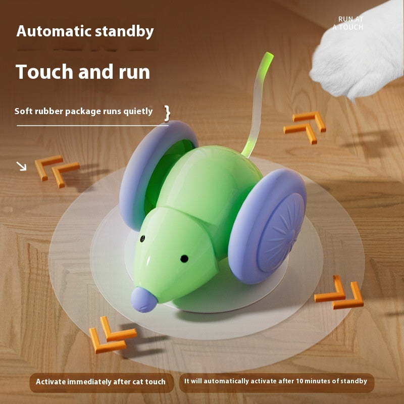 PetHaven.comRelieving Stuffy Electric Toy Pet ProductsCat Running Car Self-Hi Relieving Stuffy Electric Toy Pet ProductsProduct information:
 
 Color: green, white
 
 Material: ABS TPU
 
 Category: Pet Toys


Packing list: 

1* Cat Toy

Product Image:0