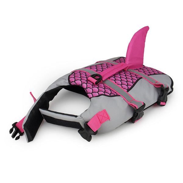 PetHaven.comSwim Pet Dog Life Jacket Vest Clothes Life Vest Collar Harness Pets Swimming Summer Swimwear Scales Shark Pet ProductsSwim Pet Dog Life Jacket Vest Clothes Life Vest Collar Harness Pets SwOverview:

PET LIFEJACKET WITH HIGH BUOYANCY - The life jacket is made of ripstop Oxford cloth. The body of the pet life vest is filled with EPE and the belly is madclothes