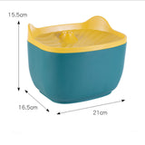 PetHaven.comWashable Pet Cat Drinking FountainRemovable And Washable Pet Cat Drinking FountainProduct information:
 


 Material: ABS
 
 Specification: pink purple, green yellow
 
 Capacity: 2.5L
 
 Power supply: DC 5V 50Hz 100ma
 
 Size: 21*16.5*15.5CM


 
 0