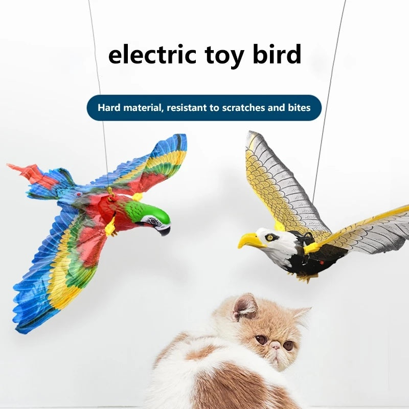 PetHaven.comSimulation Bird Cat Interactive Pet Toys Hanging Eagle Flying Teasering Play Kitten Dog Toys Animals Cat Accessories SuppliesSimulation Bird Cat Interactive Pet Toys Hanging Eagle Flying TeaserinOverview:

✅ This fun toy hangs from the ceiling and rotates, providing your cat with hours of entertainment.
✅ Your cat will love chasing the bird around.
✅ It's a play time