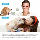 PetHaven.comDog Cat Teeth Cleaning Finger Stall Pet Teeth CleaningDog Cat Teeth Cleaning Finger Stall Pet Teeth CleaningProduct information:
 
 Efficacy: Pet Oral cleaning
 
 Specification: 50pads
 
 Ingredients: Water, cetyltrimethyl ammonium chloride, PEG-40 hydrogenated castor oil,pet care