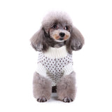PetHaven.comChristmas Snowflake dog sweaterChristmas Snowflake dog sweaterMaterial: polyester
 
 Product Category: Sweaters
 
 Style: British
 
 Applicable gender: generic


 
 
 
 Size
 
 
 Length
 
 
 Bust
 
 
 Collar
 
 
 
 S
 21
 28
 20