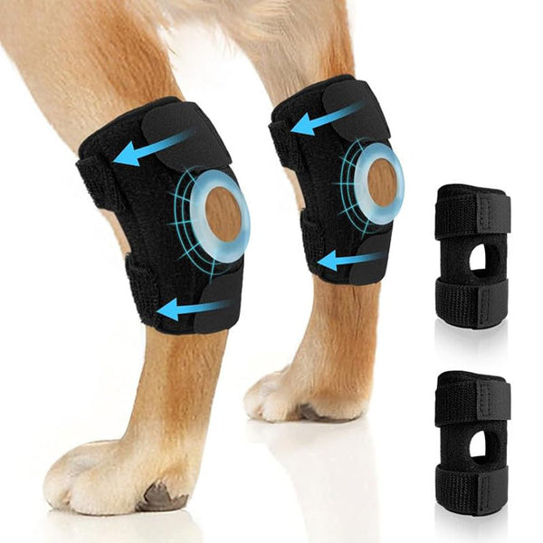 PetHaven.comPet Dog Leg Guard Joint Knee Pad ACL Ligament Tear Auxiliary Rehabilitation Cat Joint Dislocation ProtectionPet Dog Leg Guard Joint Knee Pad ACL Ligament Tear Auxiliary RehabilitProduct information:
 
 Color: Black (single price)
 
 Applicable occasions for gifts: weddings, parties, others
 
 Material: Polyester
 
 Category: Pet chain ring, accessories