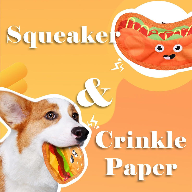 PetHaven.comStuffing Dog Toys Durable Interactive Dog Chew ToysCrinkle Dog Toys Squeaky Dog Toys No Stuffing Dog Toys Durable InteracFunny Dog Chew Toy: Its vivid colors and lovely shapes are visually appealing, enhancing your dog's interest. As a dog birthday or holiday gift, like Halloween, than4