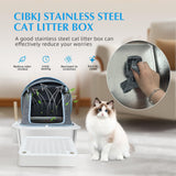 PetHaven.comCloth Cover Type Cat Litter Boxfully Enclosed Anti-splash EasyCloth Cover Type Cat Litter Box,fully Enclosed, Anti-splash, Easy To C【STURDY AND DURABLE】 Enclosed metal litter box design prevents litter from scattering outside the box,ensure that even the most enthusiastic diggers won't make a mesLitter box