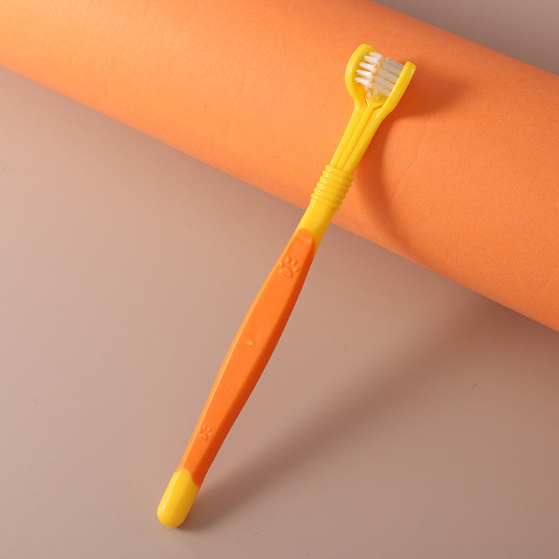 PetHaven.comPet Toothbrush Oral Cleaning ProductsPet Toothbrush Oral Cleaning ProductsProduct information:
 
 Color: orange, dark green, yellow, green, black Yellow, Blue Pink
 
 Material: plastic nylon
 
 Applicable object: general
 
 Specification: pet care