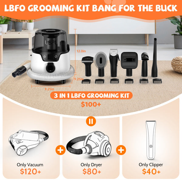 PetHaven.comPet Grooming vacuumPet Grooming vacuum6-in-1 grooming kit ,designed to cater to various grooming requirements. The concentrator nozzle efficiently dries your dog's coat post-bathing. The trimmer and accopet care