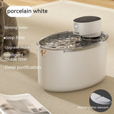 PetHaven.comPet Wireless Smart Cat Mute Water DispenserPet Wireless Smart Cat Mute Water DispenserProduct information:
 
 Color: porcelain white [lithium battery 4000 safety], dark blue [lithium battery 4000 safety], filter element [6 pieces]]
 
 Specification: WFeeder