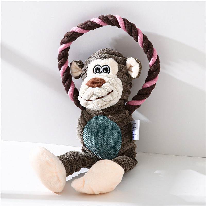 PetHaven.comPlush Interactive ToysPlush Interactive ToysProduct information
 
 Product category: Sounding toys
 
 material: plush
 
 Weight: 80g
 
 Specifications: monkey, lion, elephant
 
 
 
 Features:
 
 Cute and funny0